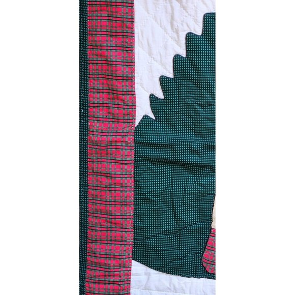 American Pacific Christmas Quilted Patchwork Throw/Wall Hanging Snowman Bear - Picture 5 of 12